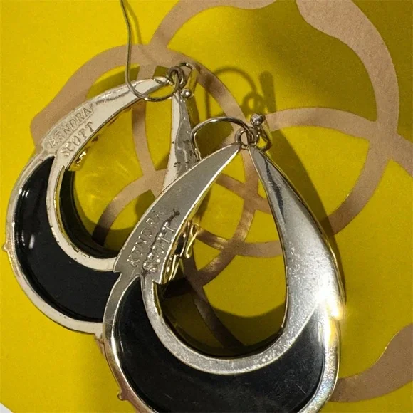 Rare HTF Vintage Kendra Scott Reyna Black Statement Earrings – Retired